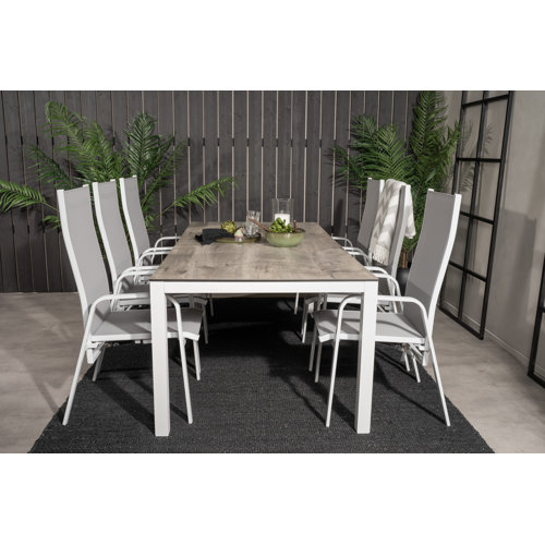 Gartenmöbel Set Metall Holz / 3 Teiliges Gartenset Aus Metall Ein